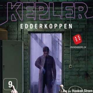 Edderkoppen – Lars Kepler, lydbokens omslag